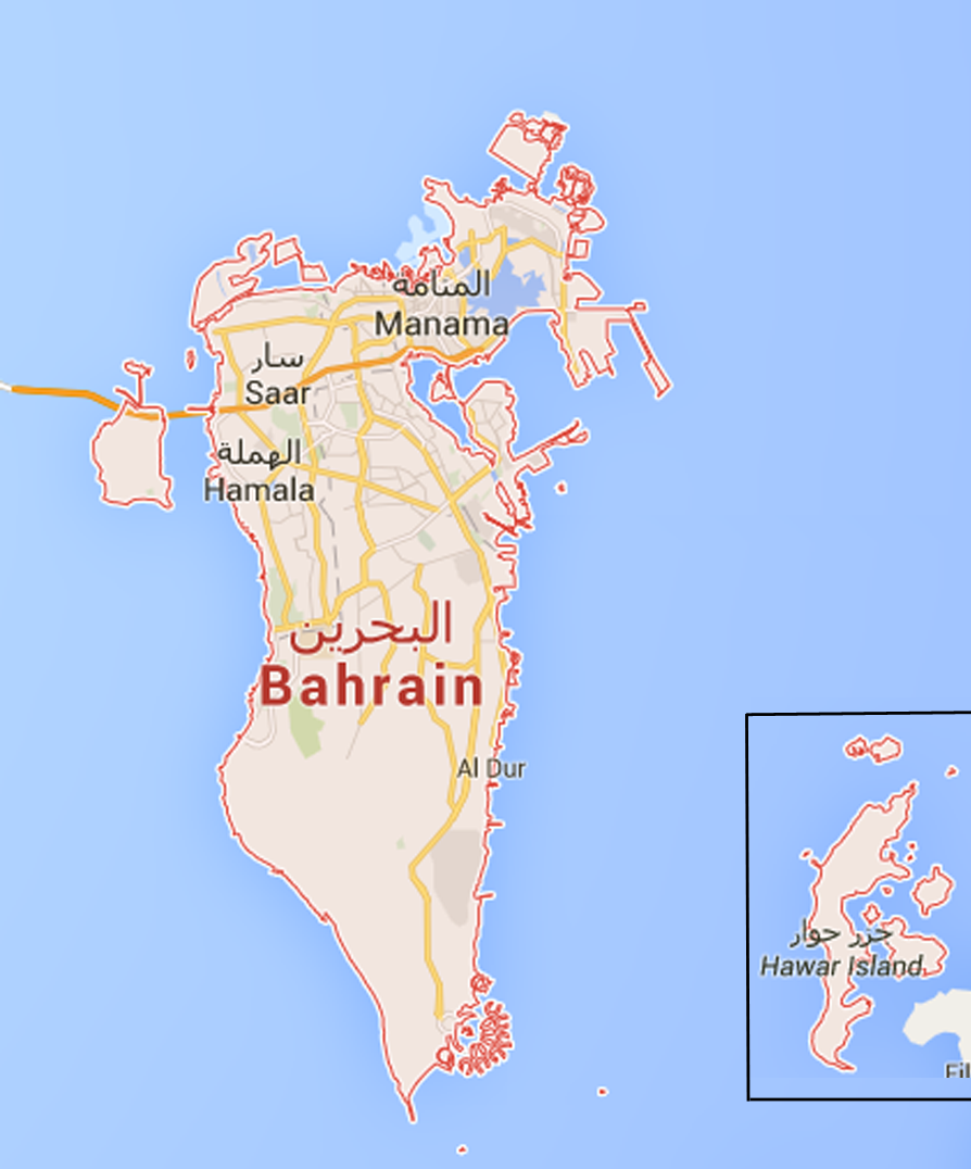 Bahrein Map 